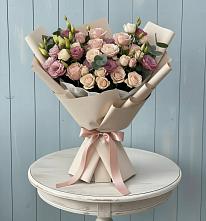 Букет цветов из:  Розы и Лизиантусы #REPLACE_PRED# Гуково