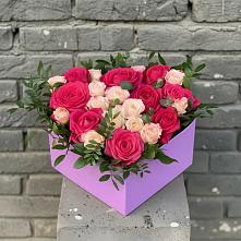 Цветочная композиция из Розы в коробке в Гуково