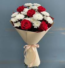 Букет цветов из:  Розы и Хризантемы в Гуково