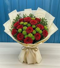 Букет цветов из:  Розы и Хризантемы в Гуково