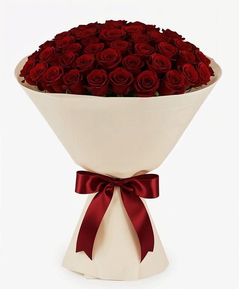 Букет 101 Бордовая роза Блэк Бакарра в Гуково